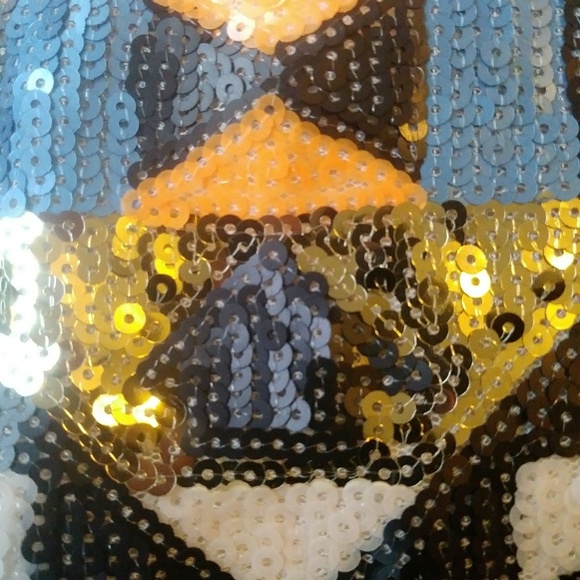 Forever 21 Aztec Sequined Mini Skirt SP - Picture 4 of 6